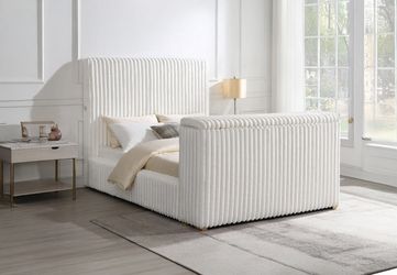 Queen Velvet Bed