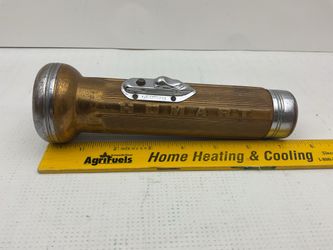 Old Brass HOMART Flashlight