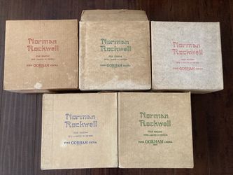 Lot of Norman Rockwell plates