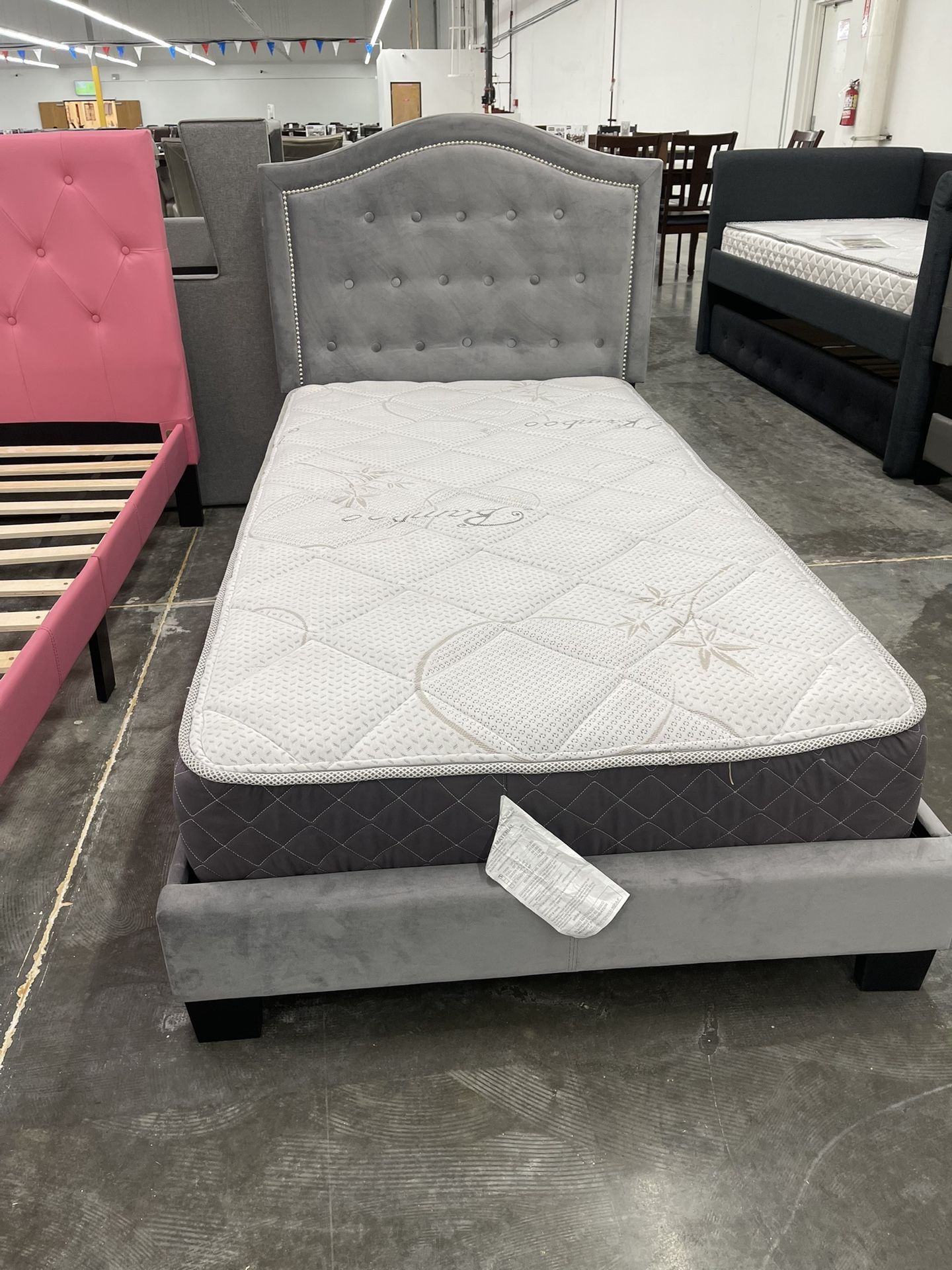 Twin Size Bed Frame With Mattress