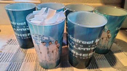 Six Backstreet Boys Souvenir Cups