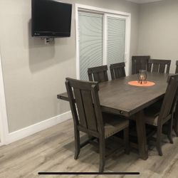 Brown 8 Chair Dinning table