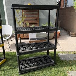 4 Shelf Plastic Garage Shelves
