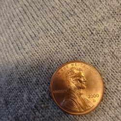 Rare 2000 D PENNY with Close AM Error. 