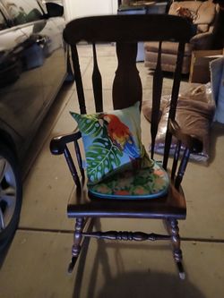 Rocking chairw/Bed, Bath and Beyond pillow (was$35 for pillow).