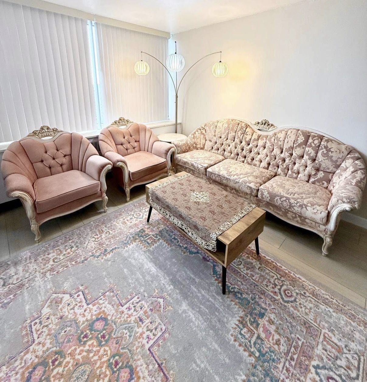 Sofa Set And Side Tables