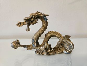 Brass Dragon Figurine