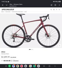 Specialized Allez XS Road Bike  – Carbon Fork