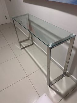 Modern Glass Console table
