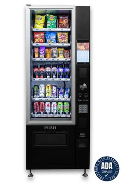 VC 7206-10C Small Black Refrigerated Combo Machine w/10” Touchscreen