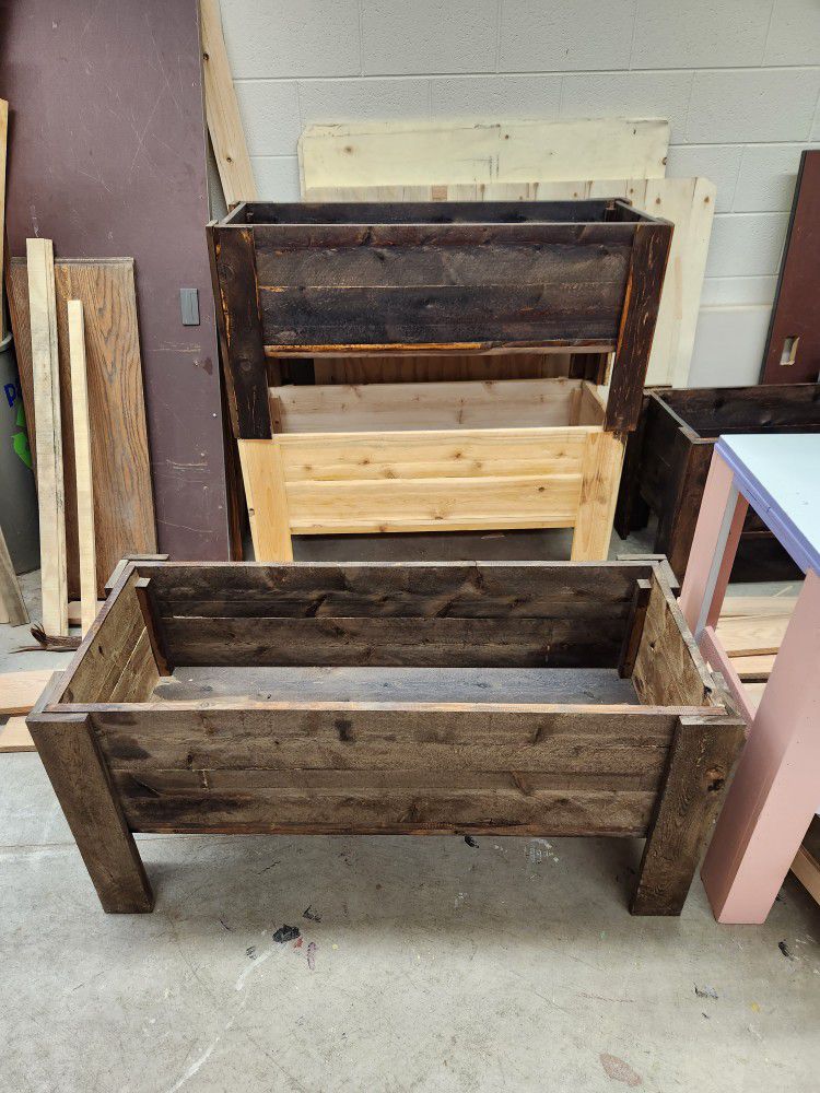 Raised Cedar Planter Boxes