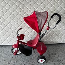 Like New Red Radio Flyer 4-in-1 Stroll 'N Trike