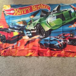 How Wheels Birthday Banner 