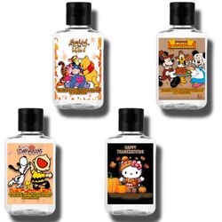 Thanksgiving Themed Cartoon Characters Hand Sanitizers