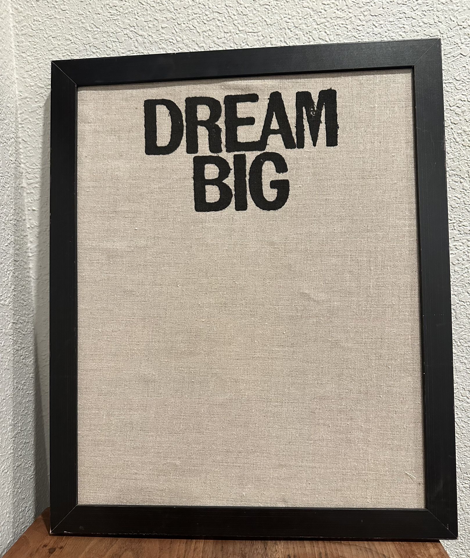 DREAM BIG Wall Art Framed Canvas