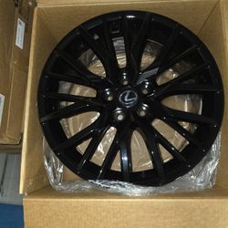 18 inch Rims Fits Lexus Gloss Black Set New