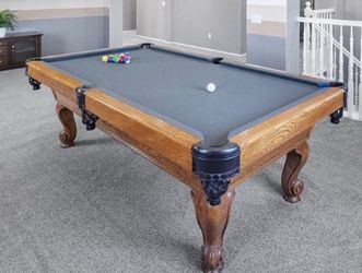 8 Ft. solid wood pool table