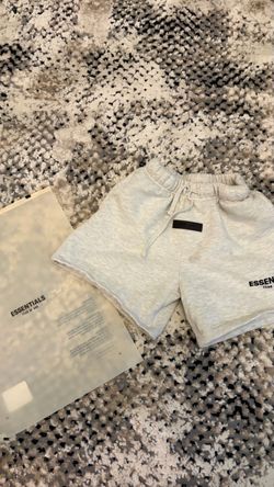 Oatmeal grey Kids Fear of God Essentials Sweat Shorts