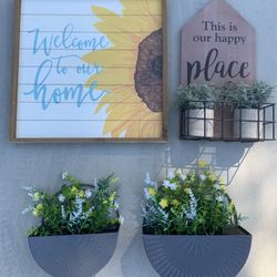Home Decoration Frame/ Metal Pot Flowers / Potted Mini Plants 