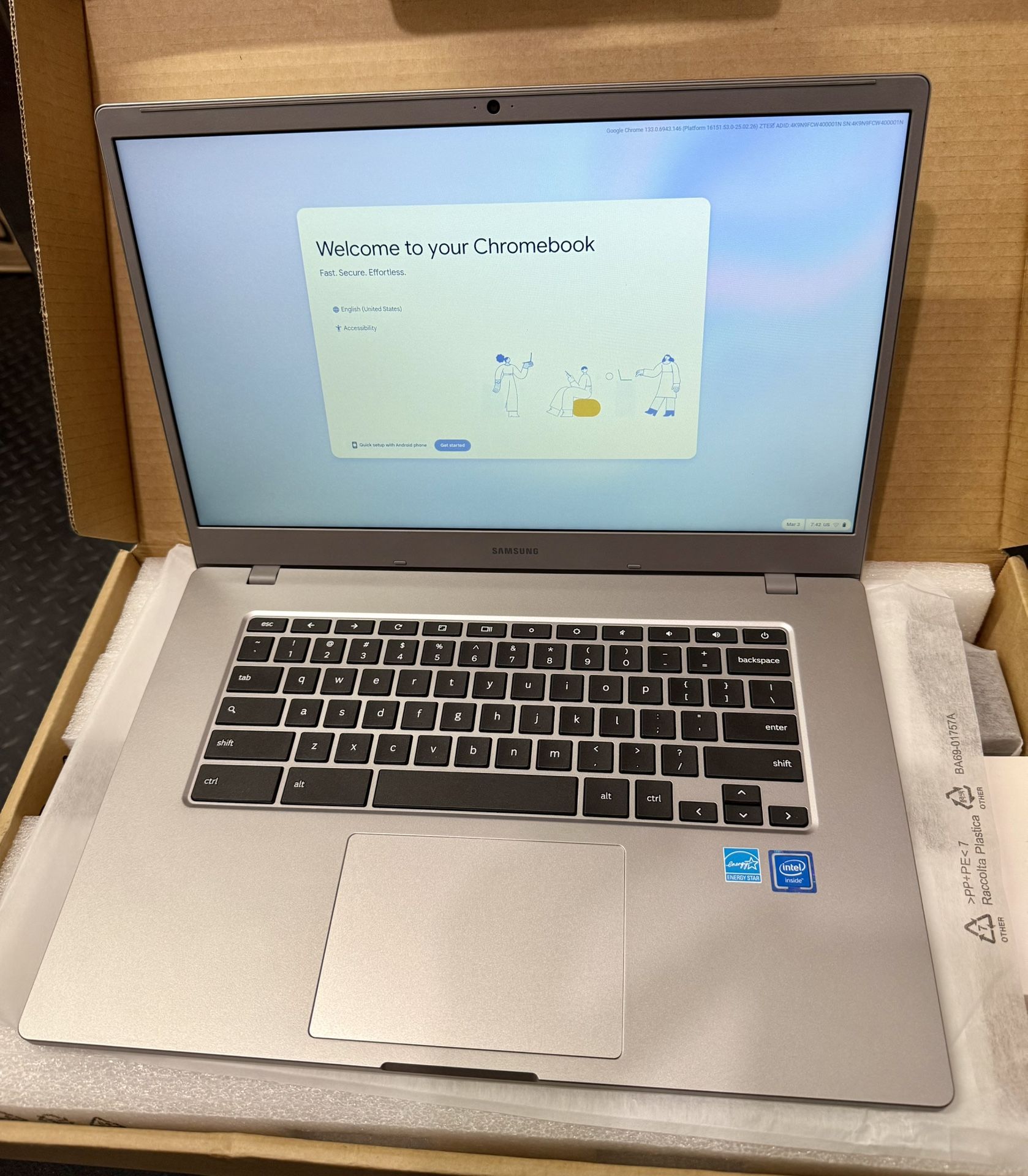 Samsung Chromebook 15”