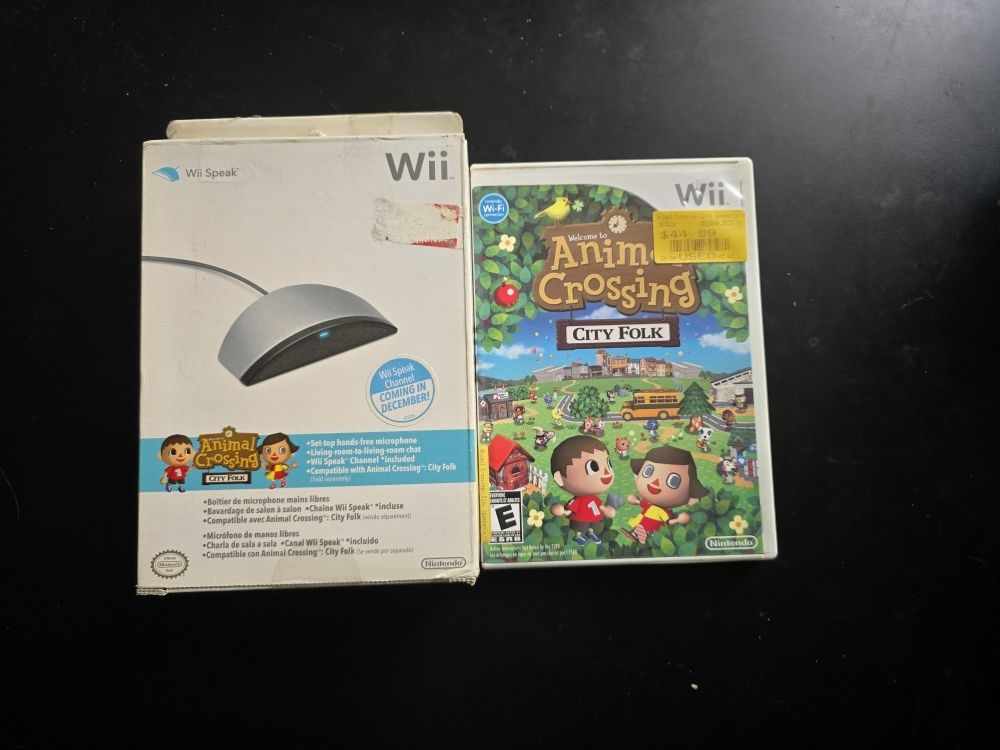 Animal Crossing City Folk Wii Speak Bundle For Nintendo Wii