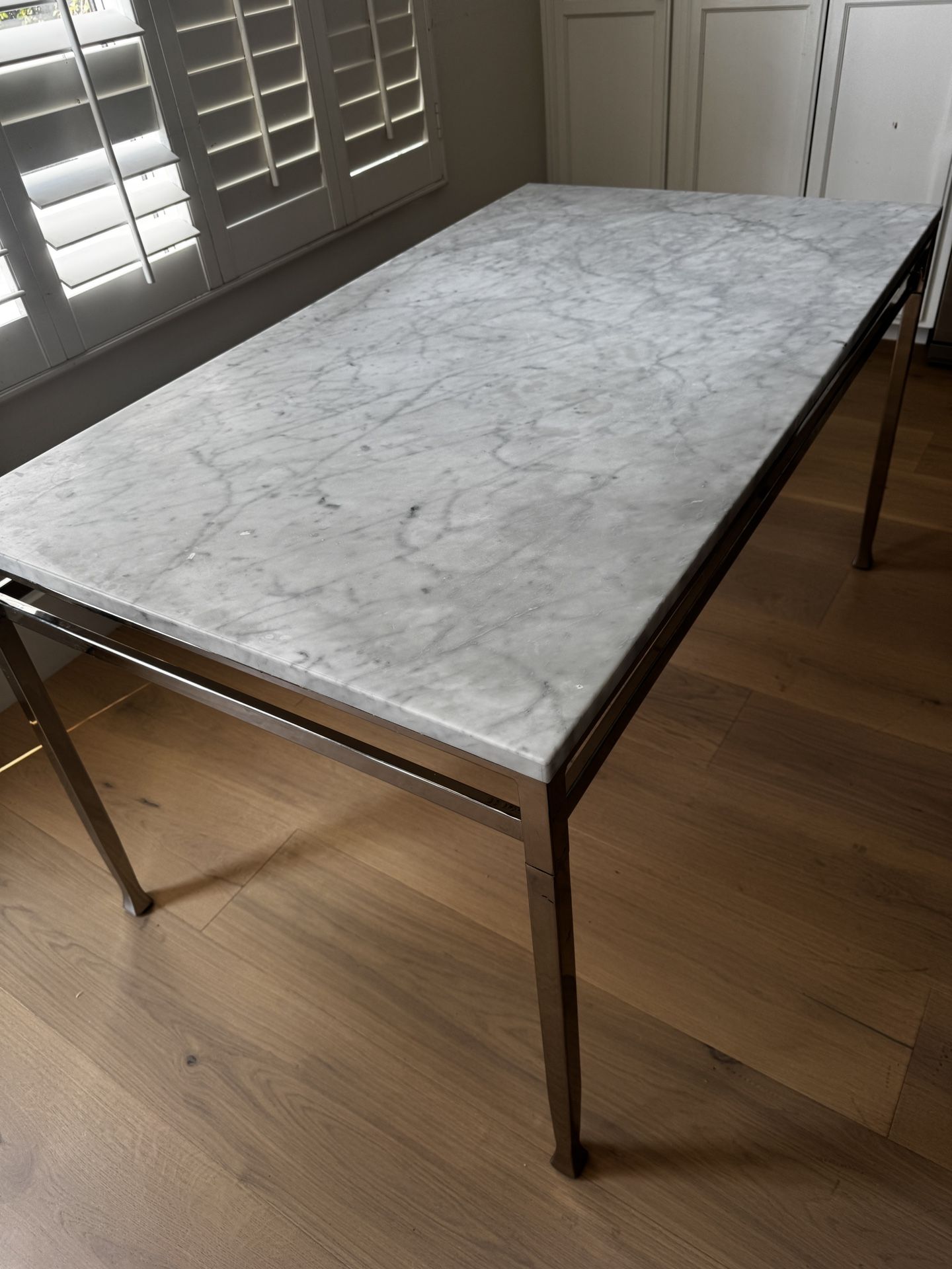 Marble Pottery Barn Dining Table