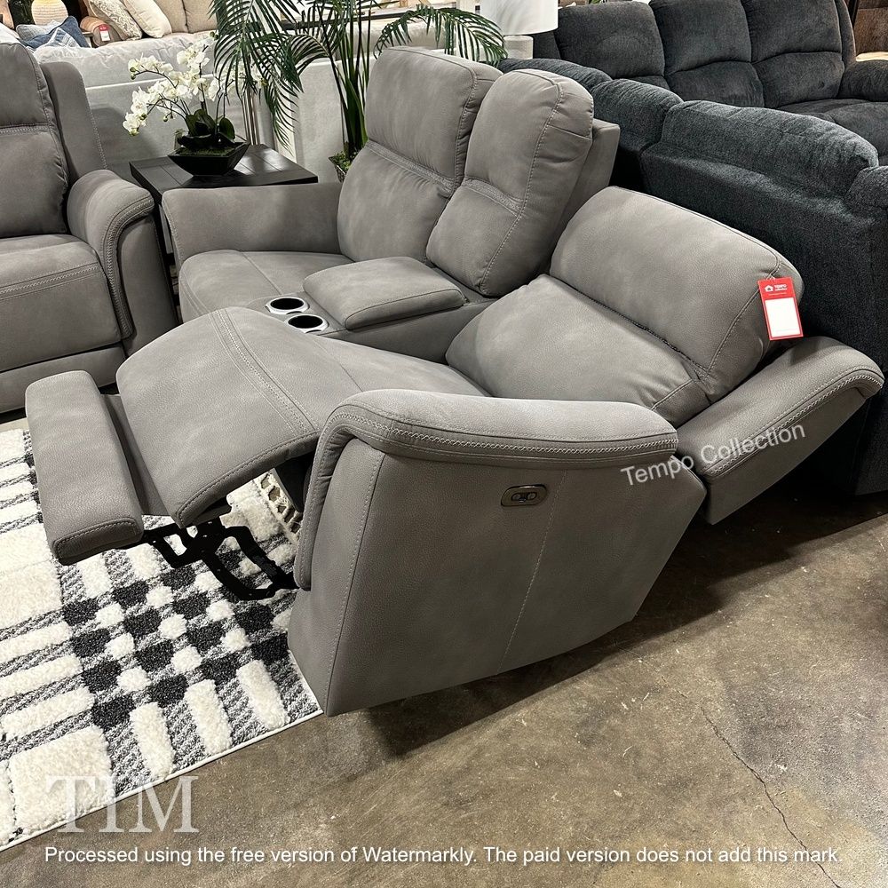 Next-Gen Power Recliner Loveseat, with Console, Adjustable Headrest 