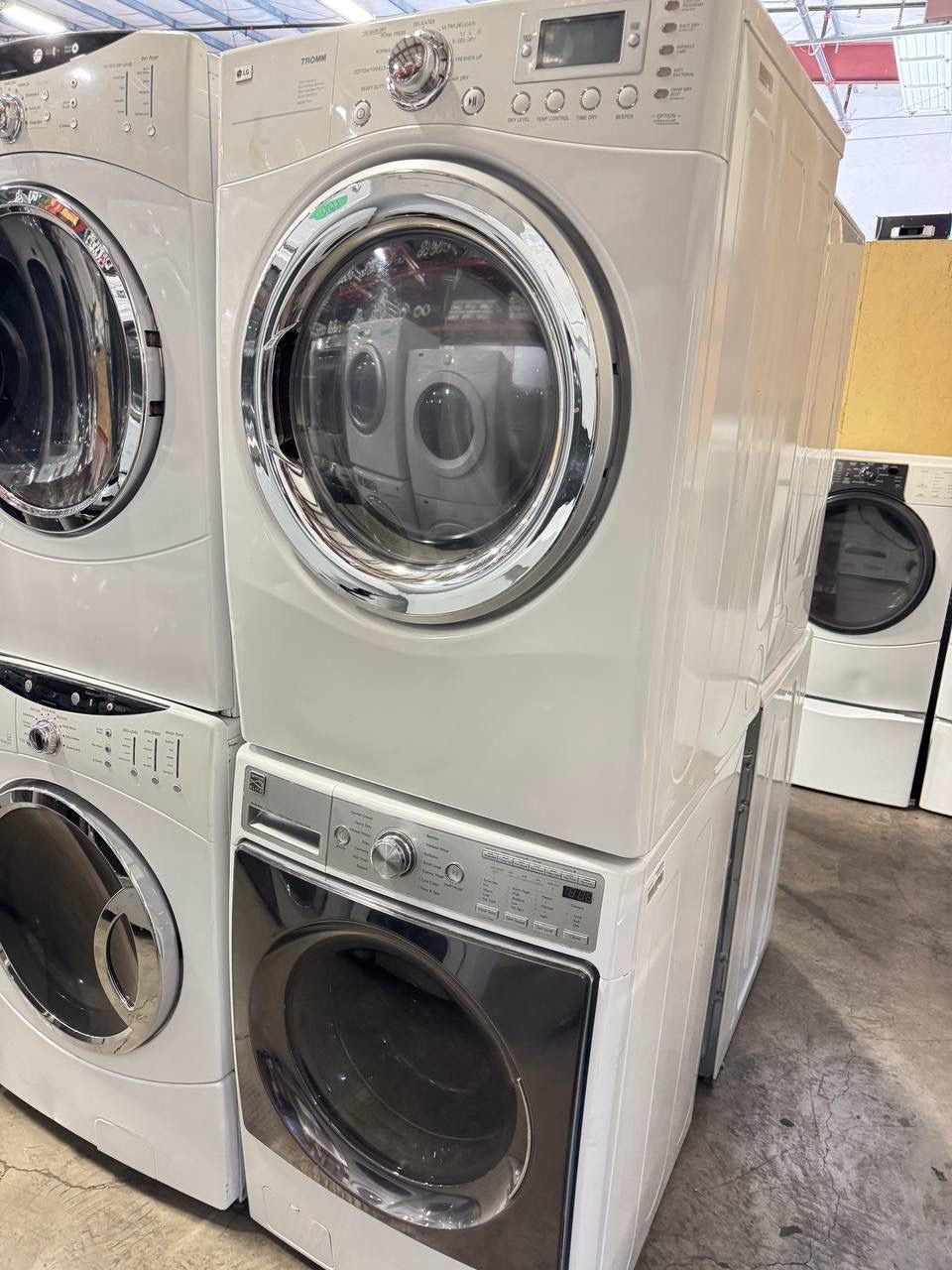 KENMORE ELITE • LG TROMM XL CAPACITY WASHER DRYER FRONT LOAD ELECTRIC SET FREE ATTACHMENTS DELIVERY WARRANTY