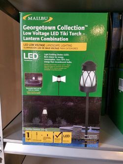 Malibu georgetown led lantern solar lights new