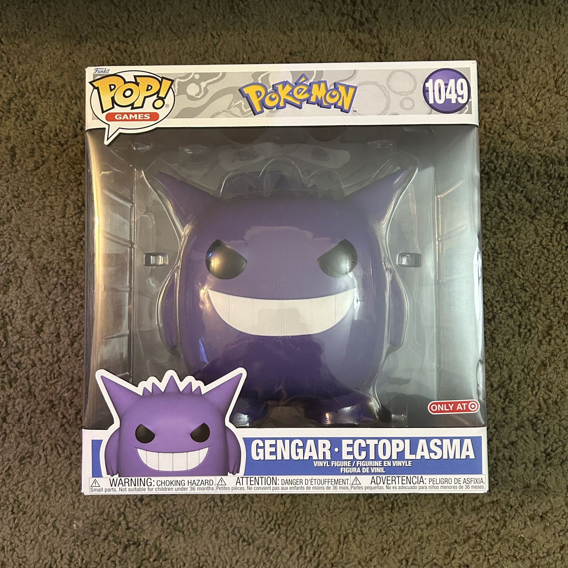 Funko Pop! Jumbo Pokemon Gengar Ectoplasma 10" Figure 1049 Target Exclusive