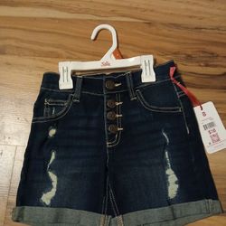 Lil Girl Blue Jean Shorts 