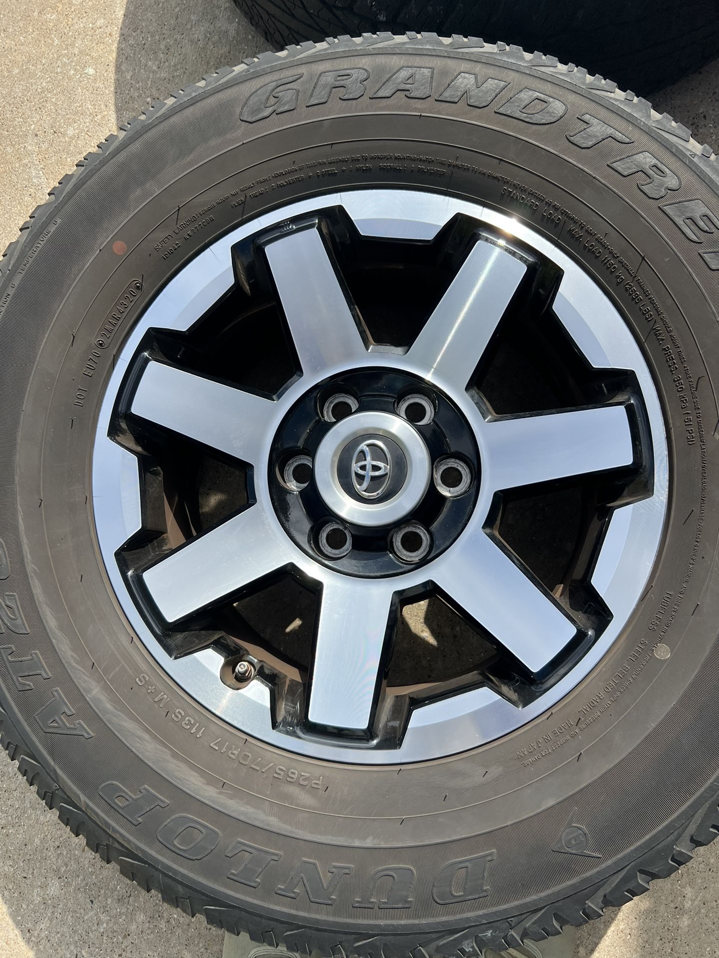 Toyota 4Runner 17”. Wheels And Tires for Sale in Arlington, TX - OfferUp