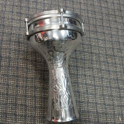 MEINL Aluminum Hand-Hammered Darbuka Silver 8 in.