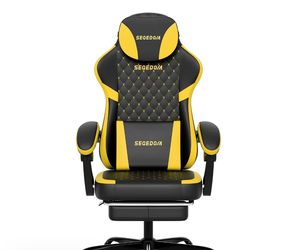 Seqedom Gaming Chair Black and Yellow