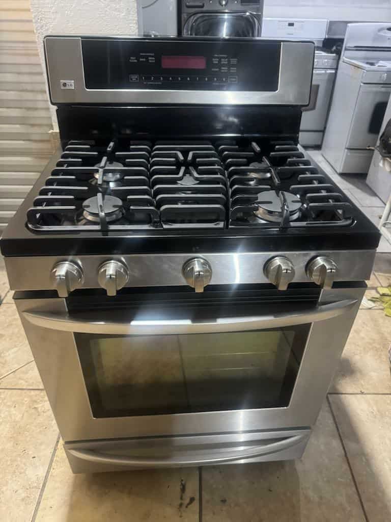 LG 30" STAINLESS STEEL 5 BURNER GAS STOVE 