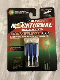 Nockturnal Launchpad Lighted Crossbolt Nocks Universal Fit