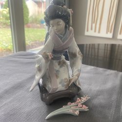 Lladro Japanese woman 
