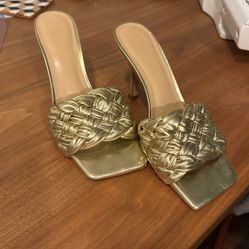 Gold Marc Fisher Heels
