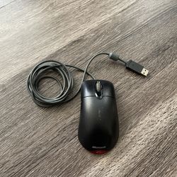 Microsoft USB Plug In Computer Mouse Black