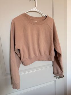 Cropped Crew Neck Sweatshirt