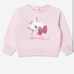 Designer Sweater-MONNALISA Babygirl Marie Sweatshirt