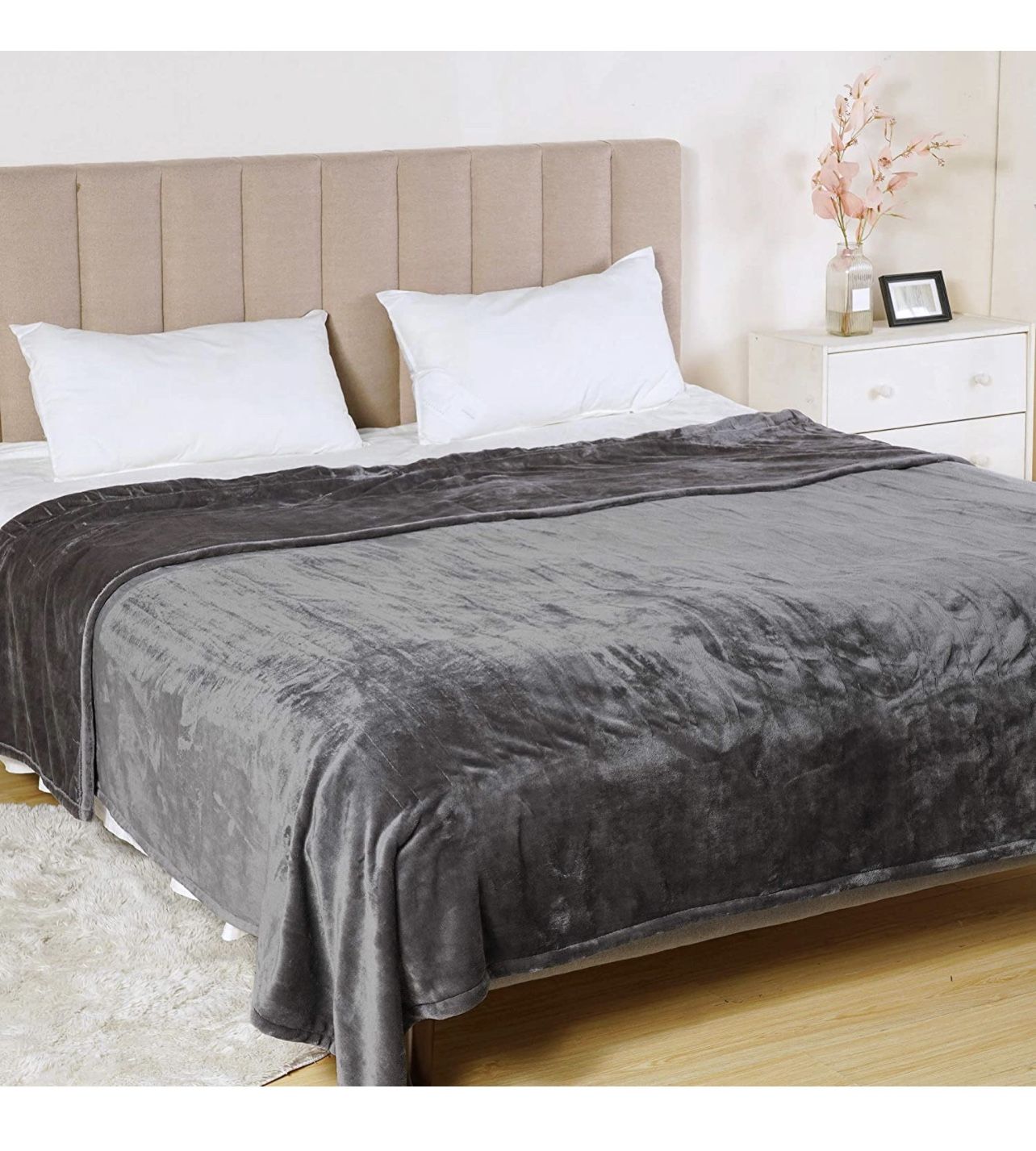 Sunvivi Electric Blanket Heated, King Size Blanket with Dual Controllers,  10 Heat Settings, 12 Hours Auto Off, Machine Washable, Grey for Sale in San  Antonio, TX - OfferUp