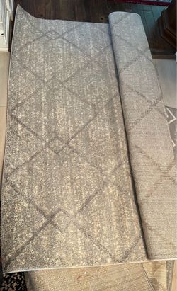 Grey Geometric Diamond  5 by 7