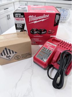 Milwaukee Red Lithium High Output XC6.0 Battery and M18 and M12 Charger