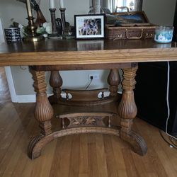 Antique library table early 1900s approximately