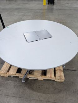 Steelcase Round Conference Table with Integrated Power Module