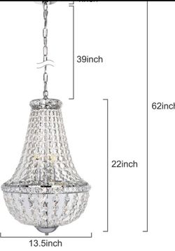 Brand new crystal chandelier/luxury chandelier/home decor/Light fixtures /home goods