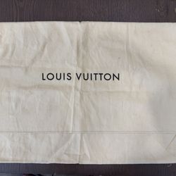 Louis Vuitton Cream Dust Bag 21.5” x 15”