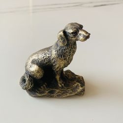 Copper Dog Sculpture