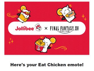 Jollibee x Final Fantasy XIV Jollibee “Eat Chicken” Emote